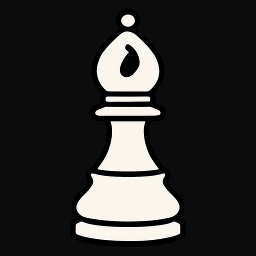 White Bishop Chess.
In-Game asset.  2d.  High contrast.  No shadows