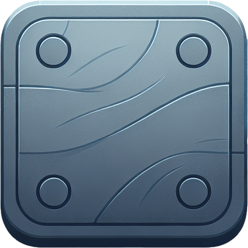 a grey touchpad.
Single Game Texture. In-Game asset. 2d. Blank background. High contrast. No shadows.