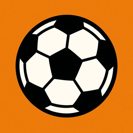 soccer ball.
In-Game asset.  2d.  High contrast.  No shadows