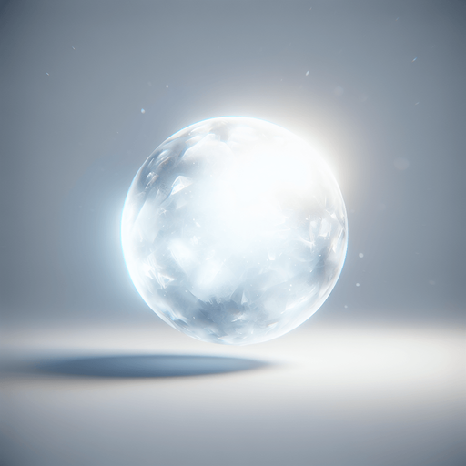 Ice spheres , Light, Blur, Imagination object, white..
Single Game Texture. In-Game asset. 2d. Blank background. High contrast. No shadows.