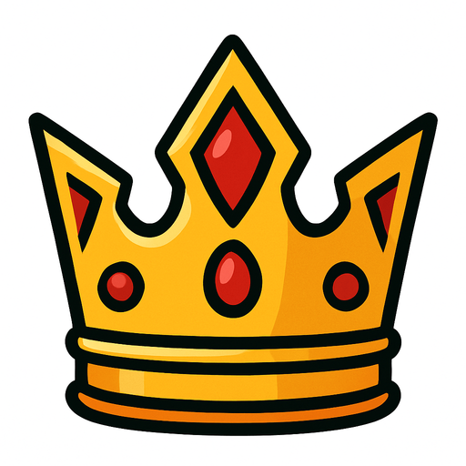 Taç.
In-Game asset.  2d.  High contrast.  No shadows