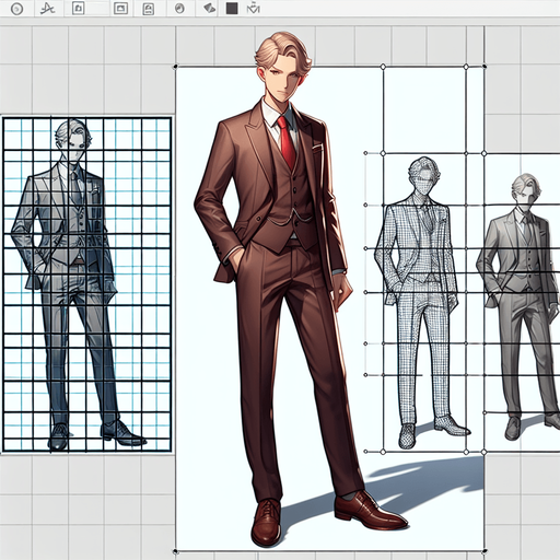 i have character wearing suit.
Single Game Texture.  In-Game asset.  2d.  Blank background.  High contrast.  No shadows