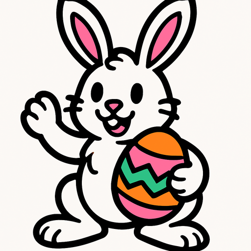EASTER BUNNY.
In-Game asset.  2d.  High contrast.  No shadows