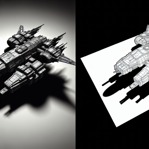 space alien ship.
Single Game Texture. In-Game asset. 2d. Blank background. High contrast. No shadows.