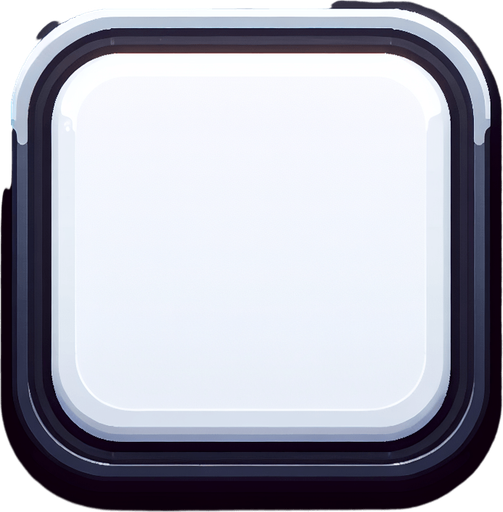White rectangle, curved corners. Small black border. Simple, modern. Aspect ratio 1550 * 2500..
Single Game Texture. In-Game asset. 2d. Blank background. High contrast. No shadows.