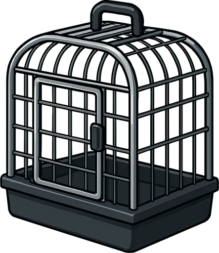 cat cage black.
2dNo backgraund,No shadows,Game assest