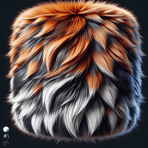 fur fox skin.
Single Game Texture.  In-Game asset.  2d.  Blank background.  High contrast.  No shadows