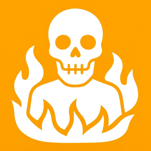 Hazard.
In-Game asset.  2d.  High contrast.  No shadows