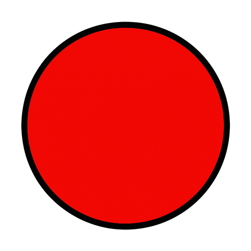 make a circle red.
In-Game asset.  2d.  High contrast.  No shadows