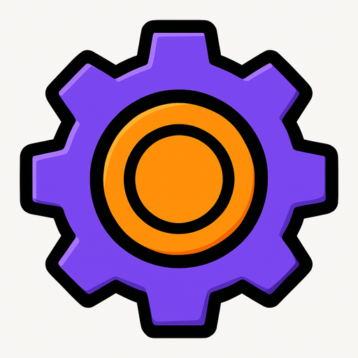 Ayarlar düğmesi oluştur.
In-Game asset.  High contrast.  No shadows