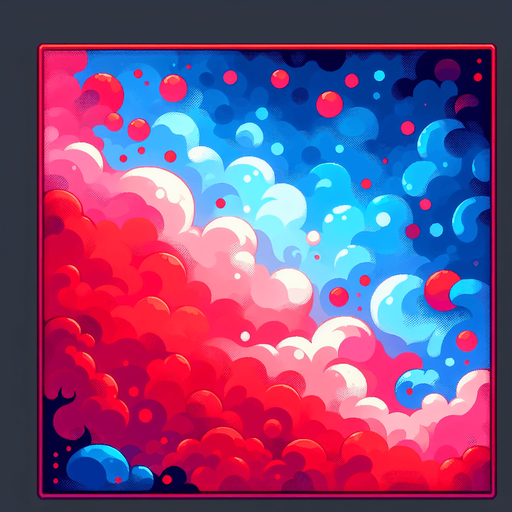 blackground red and blu.
Single Game Texture.  In-Game asset.  2d.  Blank background.  High contrast.  No shadows