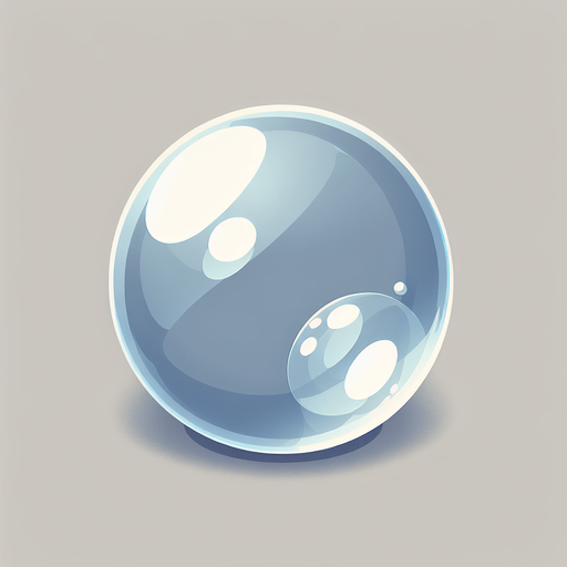 прозрачный пузырь воздуха.
Single Game Texture.  In-Game asset.  2d.  Blank background.  High contrast.  No shadows
