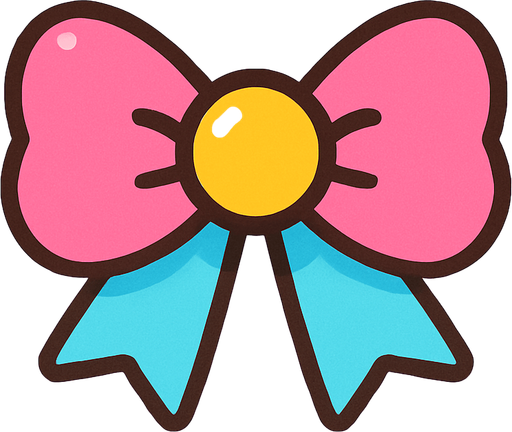 cute design accessory top view..
In-Game asset.  2d.  High contrast.  No shadows