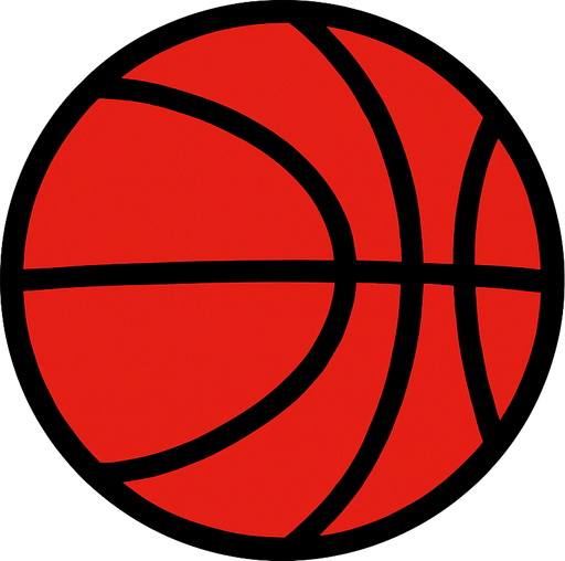 Bana 2d basketbol topu yap kırmızı renk olsun.
In-Game asset.  2d.  High contrast.  No shadows