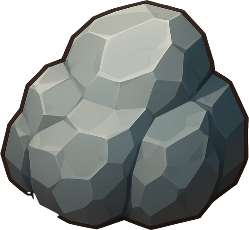 Roca.
In-Game asset.  High contrast.  No shadows. 3D