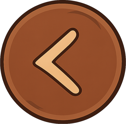 Left button. No background. Transparent background. Blank background. No shadows. 2d. In-Game asset. flat
