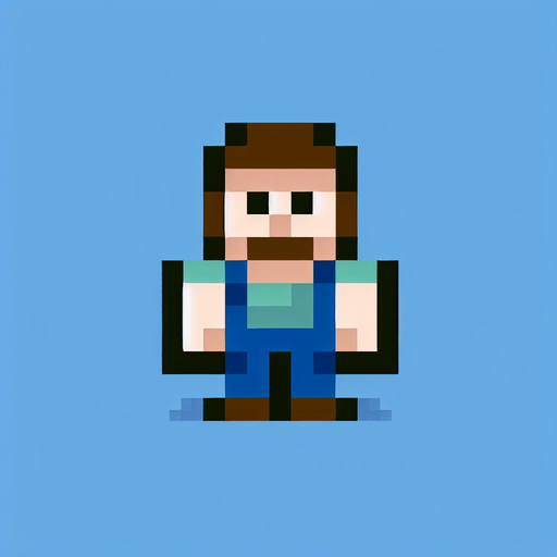 minecraft steve pikcel.
Single Game Texture. In-Game asset. 2d. Blank background. High contrast. No shadows.