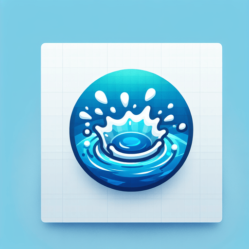 Small splash in water.
Single Game Texture.  In-Game asset.  2d.  Blank background.  High contrast.  No shadows