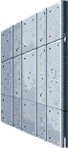 Pixel art, side view of a concrete factory floor . Single Game Texture. In-Game asset. 2d. Blank background. High contrast. No shadows.