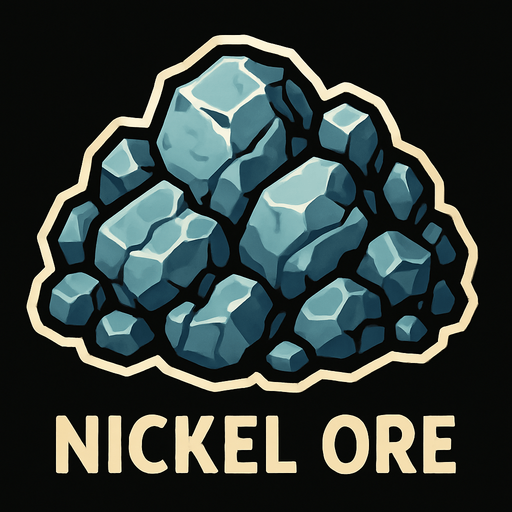 Nikel cevheri.
In-Game asset.  2d.  High contrast.  No shadows