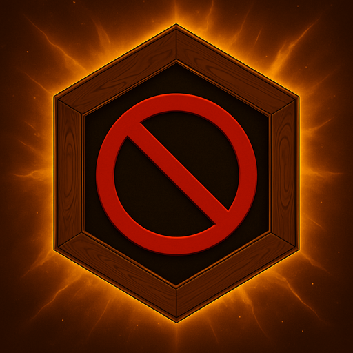 A frame that symbolizes that the element inside is penalized, unboosted, has a minus to its effect