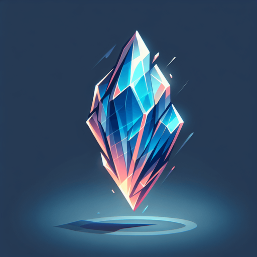 moving dynamic crystal.
Single Game Texture. In-Game asset. 2d. Blank background. High contrast. No shadows.