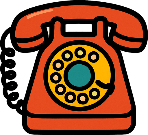 Un teléfono.
In-Game asset.  2d.  High contrast.  No shadows