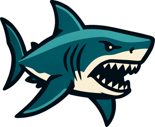 Megalodon.
In-Game asset.  2d.  High contrast.  No shadows