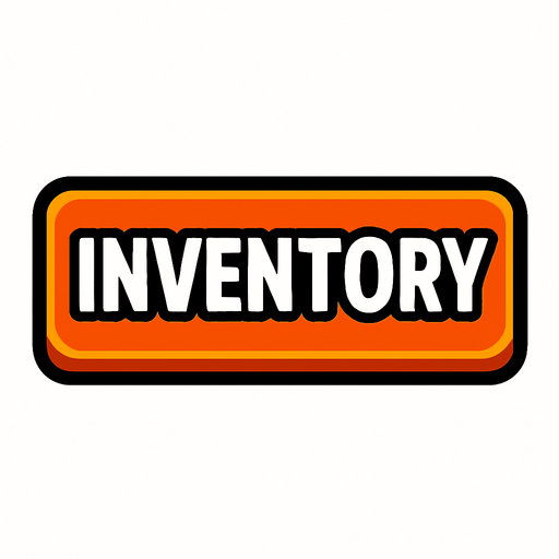 inventory button.
In-Game asset.  2d.  High contrast.  No shadows