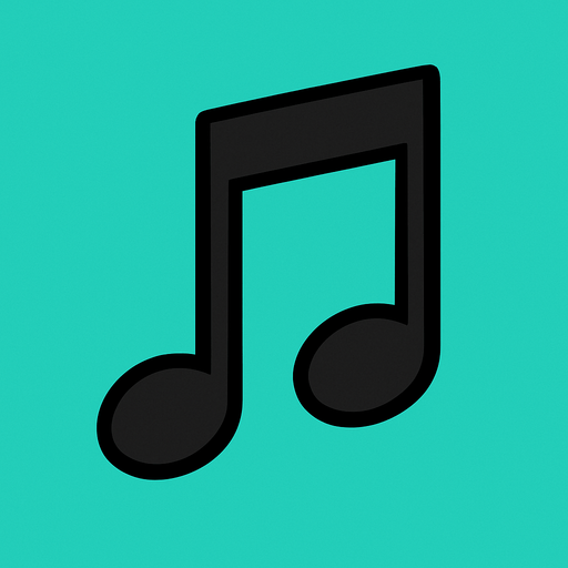 2D muzik notasi.
In-Game asset.  2d.  High contrast.  No shadows