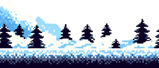 snow powder in the sky, pixel Single Game Texture. In-Game asset. 2d. Blank background. High contrast. No shadows.