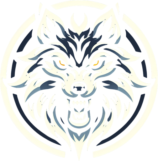 An animated image a fierce wolf.
Single Game Texture. In-Game asset. 2d. Blank background. High contrast. No shadows.