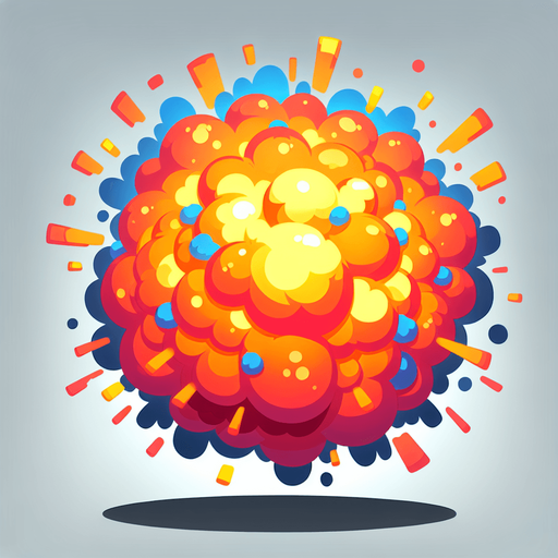 explosion particle
Single Game Texture. In-Game asset. 2d. Blank background. High contrast. No shadows.