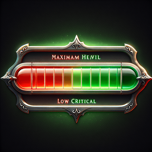 horizontal health level bar.