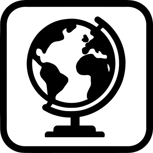 Minimalist geography icon.
In-Game asset.  2d.  High contrast.  No shadows