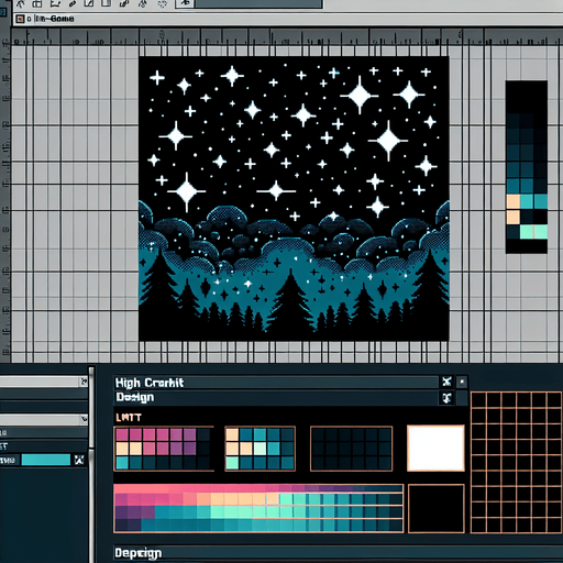 Dark night sky. Dim stars. DMT psychedelic.
Single Game Texture. In-Game asset. 2d. Blank background. High contrast. No shadows. 8 bit
