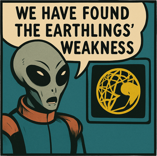 Make sure spelling in speech bubble is correct "We have found the earthlings weakness"