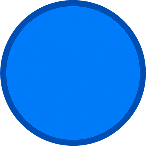 Blue circle.
In-Game asset.  2d.  High contrast.  No shadows