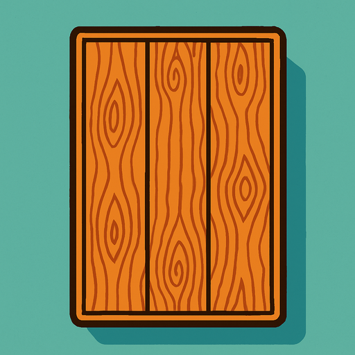 a table seen from above..
In-Game asset.  2d.  High contrast.  No shadows