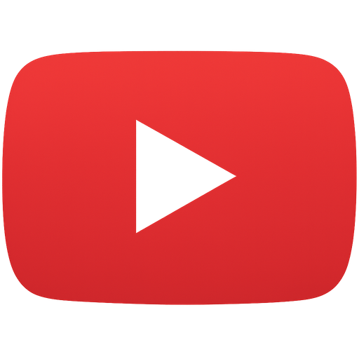 youtube button logo. No background. Transparent background. Blank background. No shadows. 2d. In-Game asset. flat
