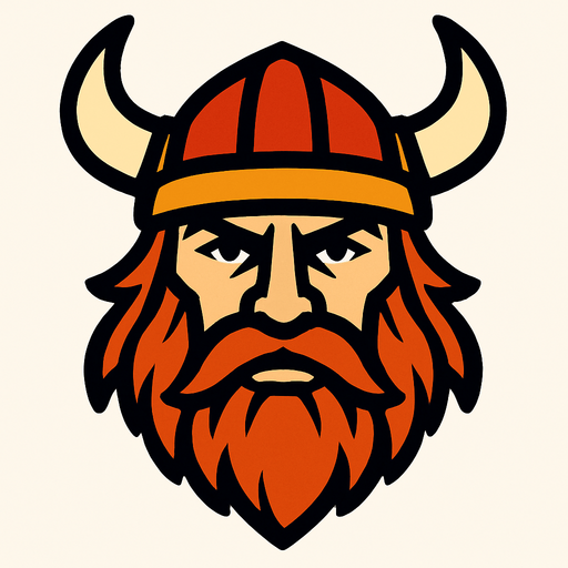 Viking kafası.
In-Game asset.  2d.  High contrast.  No shadows