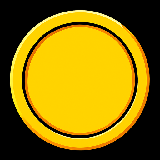 Ortadaki $ kaldır düz sarı renk