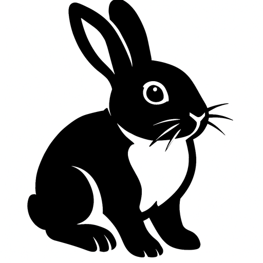 Rabbit.
High contrast.  No shadows