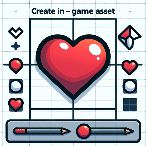 coeur.
Single Game Texture. In-Game asset. 2d. Blank background. High contrast. No shadows.