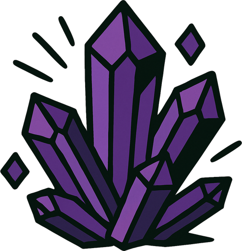 A purple cristal rock