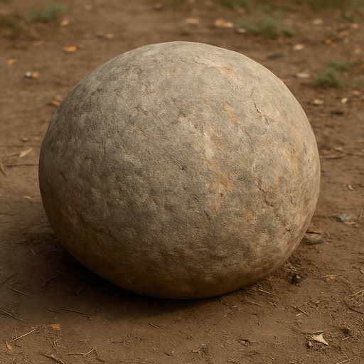 big round stone