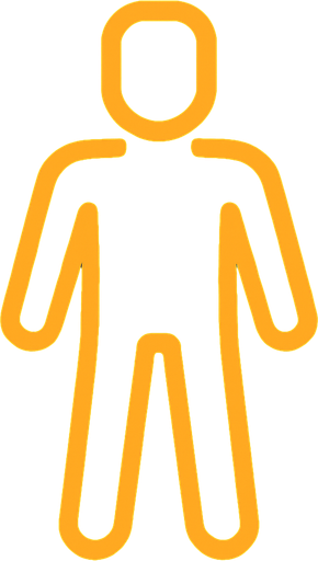 Human in lines figure.
In-Game asset.  2d.  High contrast.  No shadows
