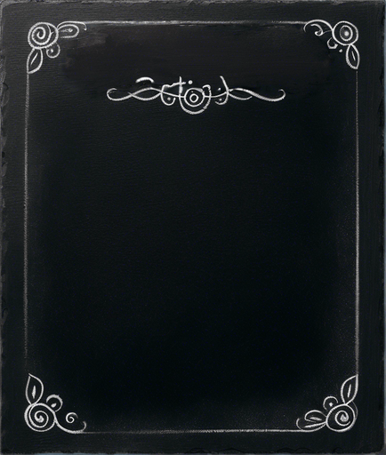 Word "POTION" in chalk