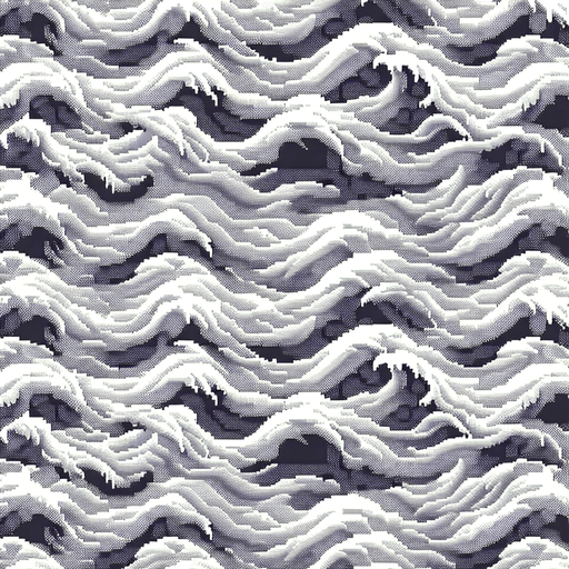 tileable white water texture pixel art.