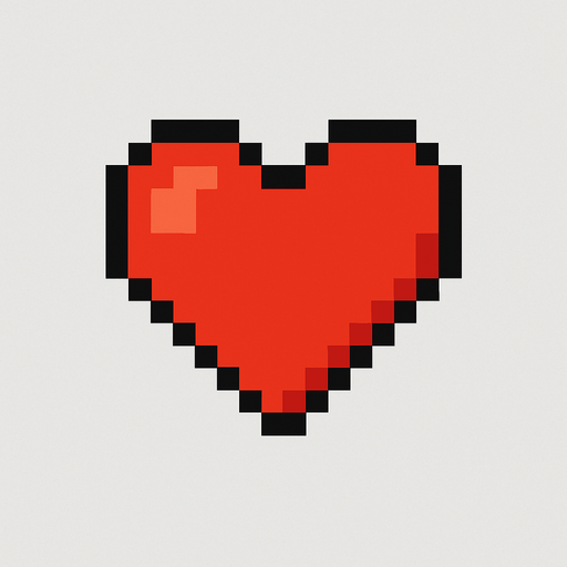 pixel art hearth icon.
In-Game asset.  2d.  High contrast.  No shadows